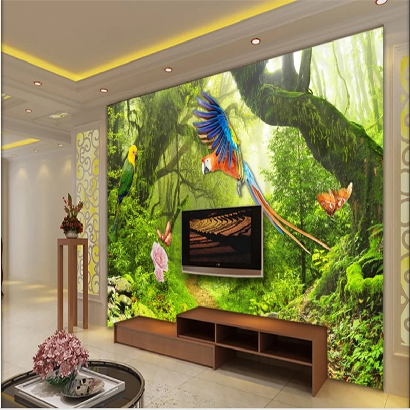 beibehang Large - scale custom wallpaper fresh virgin forest park flowers and trees landscape decorative painting
beibehang Large - scale custom wallpaper fresh virgin forest park flowers and trees landscape decorative painting