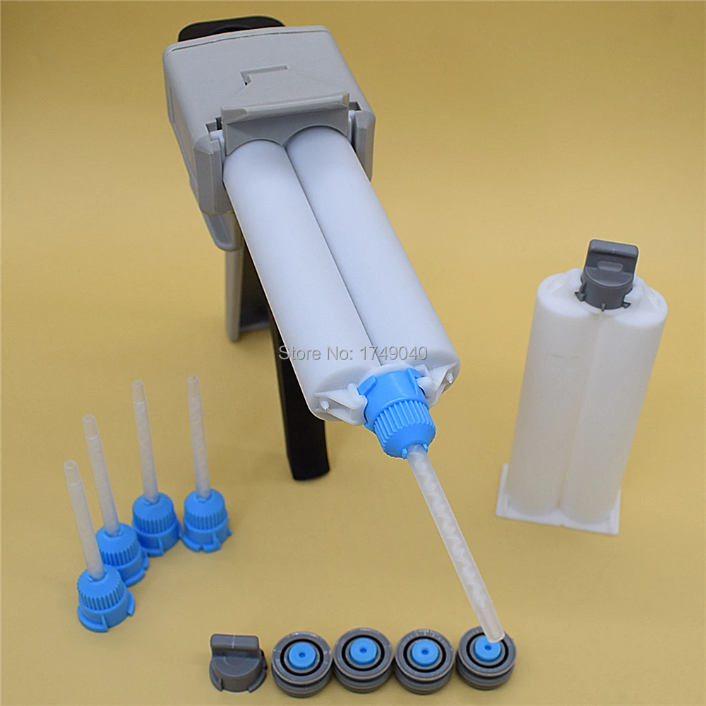 AB Glue Gun 50ml 1:2 Caulking Gun Dispenser Glue Adhensive Applicator with 50ml Empty Dual-Barrel Cartridge Static Mixing Nozzle
AB Glue Gun 50ml 1:2 Caulking Gun Dispenser Glue Adhensive Applicator with 50ml Empty Dual-Barrel Cartridge Static Mixing Nozzle