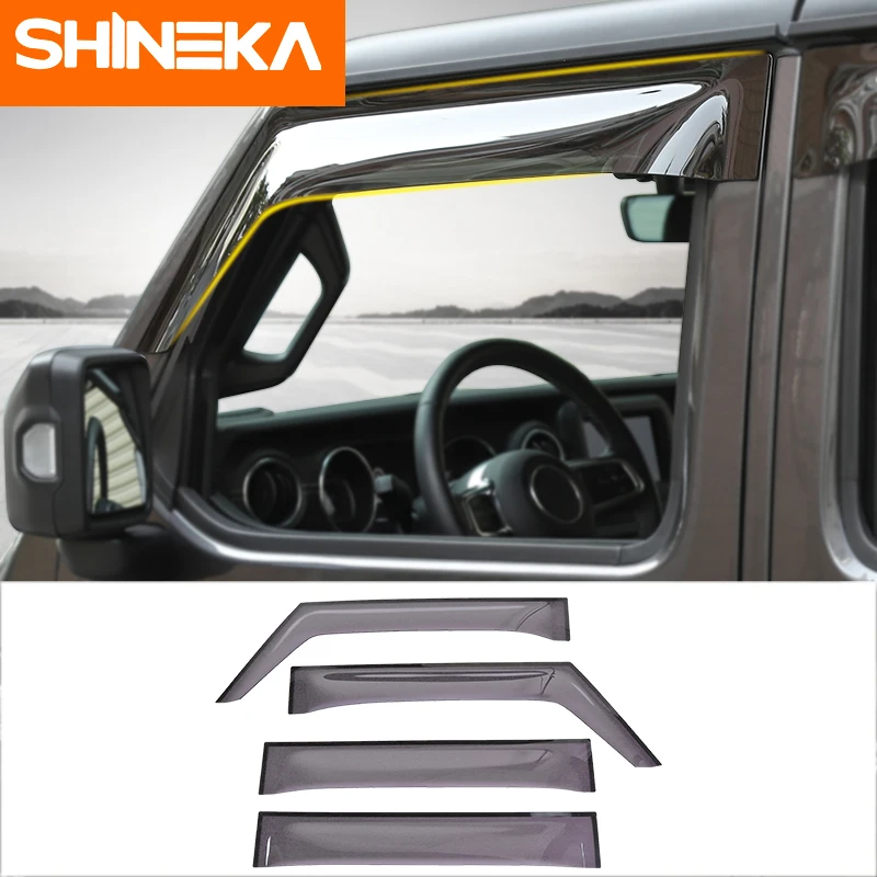 SHINEKA Window Visors For Jeep Gladiator JT Car Windows Rain Sun Visor Shield Cover Accessories For Jeep Wrangler JL 2018-2021
SHINEKA Window Visors For Jeep Gladiator JT Car Windows Rain Sun Visor Shield Cover Accessories For Jeep Wrangler JL 2018-2021