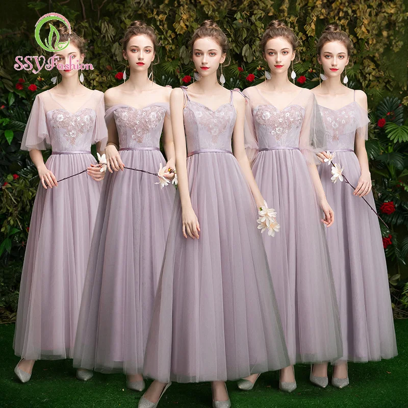Женское длинное вечернее платье SSYfashion, фиолетовое Тюлевое платье до щиколотки, с бюстгальтером
Женское длинное вечернее платье SSYfashion, фиолетовое Тюлевое платье до щиколотки, с бюстгальтером