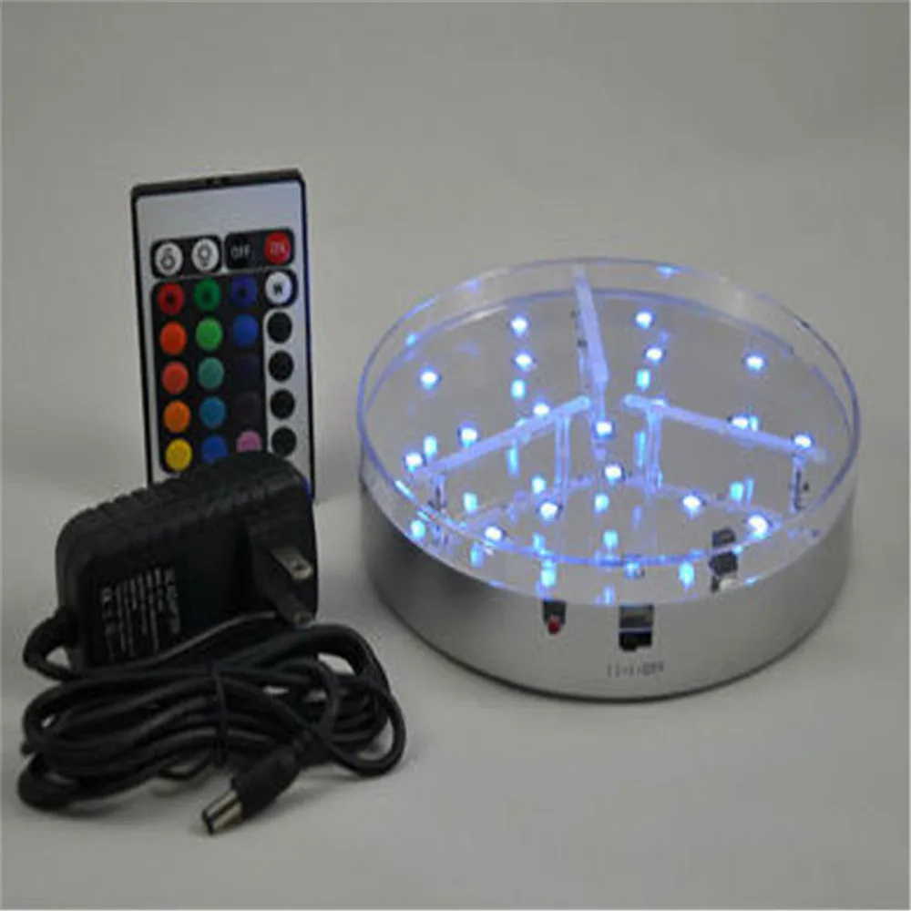 2 Pieces/Lot 15CM Diameter RGB Multicolor LED Vase Base With Remote Controller for Crystal Tall Flower Stand Wedding Decoration
2 Pieces/Lot 15CM Diameter RGB Multicolor LED Vase Base With Remote Controller for Crystal Tall Flower Stand Wedding Decoration