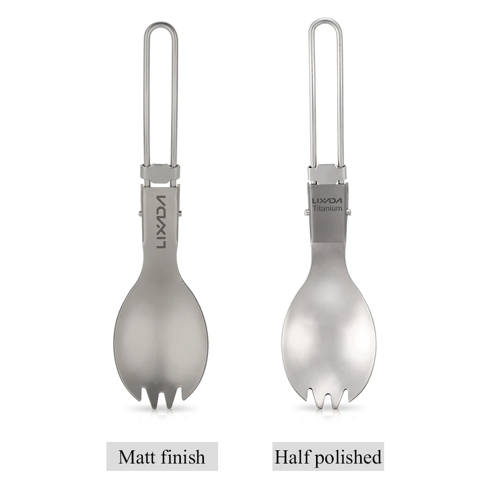 Lixada Titanium Folding Spork Fork Spoon Camping Spoon Lightweight Outdoor Dinner Spork Flatware for Travel Camping Backpacking
Lixada Titanium Folding Spork Fork Spoon Camping Spoon Lightweight Outdoor Dinner Spork Flatware for Travel Camping Backpacking