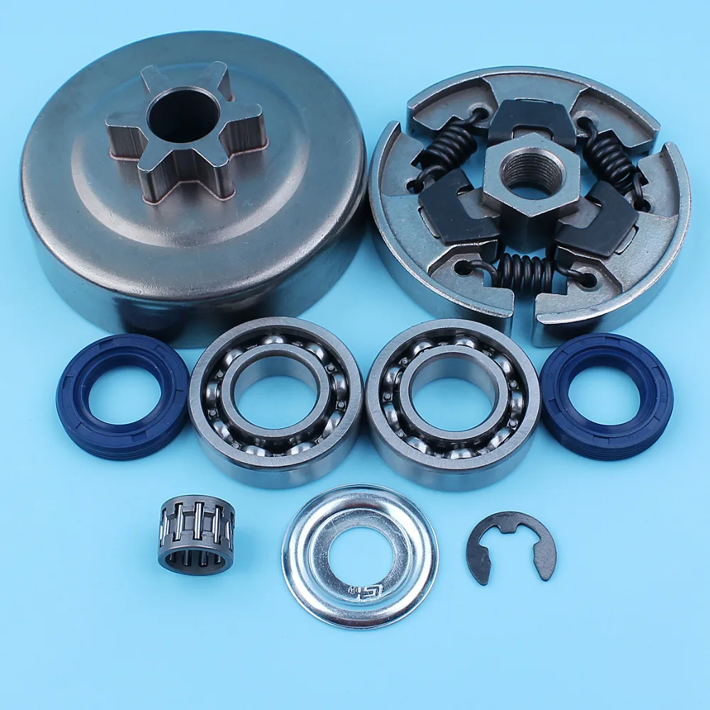 3/8" 6T Clutch Drum Spur Sprocket Washer Bearing Oil Seal Kit For Stihl 018 MS180 MS180C 017 MS170 MS170C MS 180 170 Chainsaw
3/8" 6T Clutch Drum Spur Sprocket Washer Bearing Oil Seal Kit For Stihl 018 MS180 MS180C 017 MS170 MS170C MS 180 170 Chainsaw