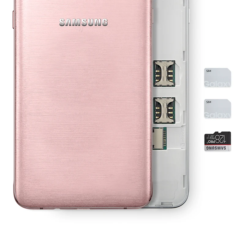 Original Samsung Galaxy J7 J7108 Octa Core Dual SIM FDD/TDD LTE Mobile Phone 3G RAM 16G ROM 5.5" 13.0MP NFC Cell | Мобильные