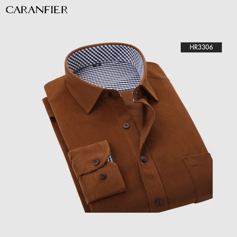 CARANFIER Mens Dress Shirt Leisure Long Sleeve Slim Fit Top Quality Cotton Blouse Fashion Male Classic Pocket Shirts Camisa
CARANFIER Mens Dress Shirt Leisure Long Sleeve Slim Fit Top Quality Cotton Blouse Fashion Male Classic Pocket Shirts Camisa