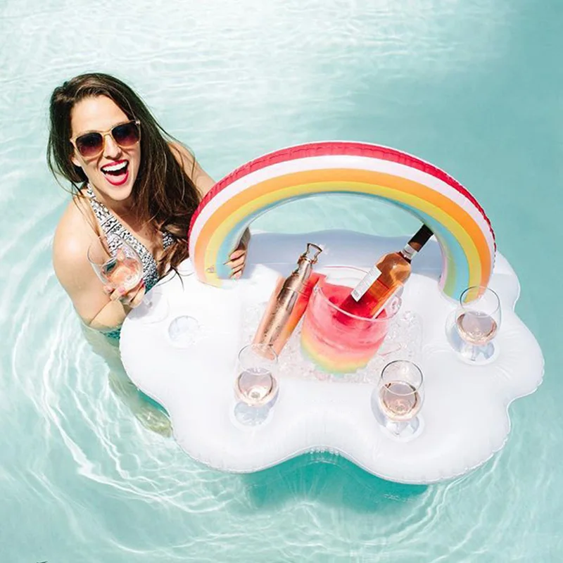 Inflatable Water Rainbow Drink Holder Beverage Floats Cup Coasters for Swimming Pool Party and Water Fun Summer Outdoor
Inflatable Water Rainbow Drink Holder Beverage Floats Cup Coasters for Swimming Pool Party and Water Fun Summer Outdoor