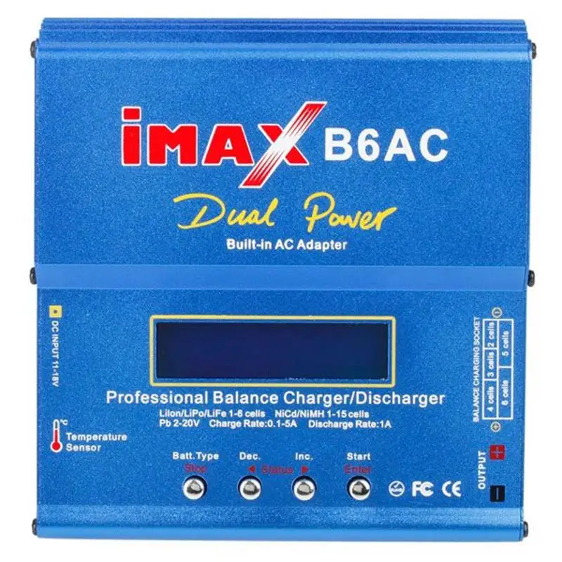 IMAX B6 AC батарея 80 Вт баланс зарядное устройство Lipo Цифровой Зарядка Turnigy адаптер
