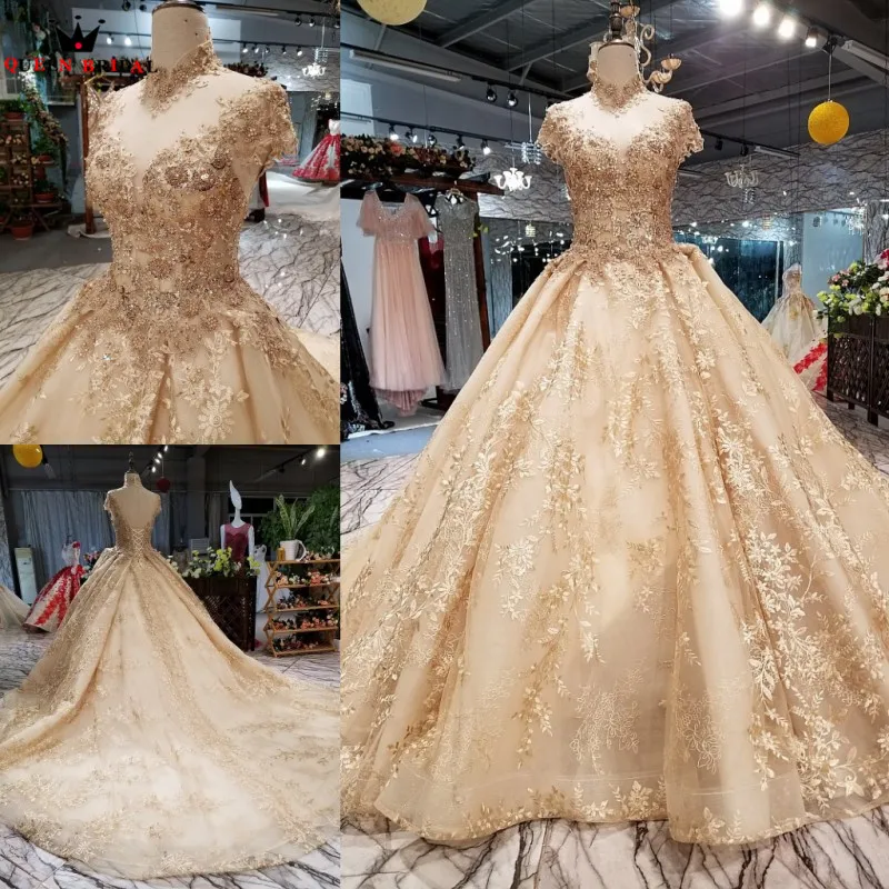 Gold Luxury Evening Dresses Ball Gown Fluffy Lace Crystal Beaded Appliques 2023 Real Photo Robe De Soiree Party Dress DW08
Gold Luxury Evening Dresses Ball Gown Fluffy Lace Crystal Beaded Appliques 2023 Real Photo Robe De Soiree Party Dress DW08