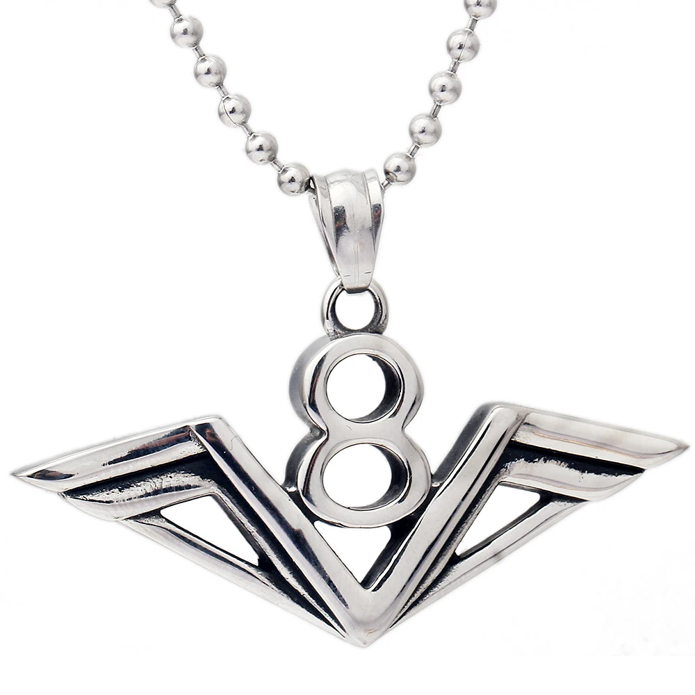 316L Stainless Steel 8 Pendant Necklace 60cm Chain Unique Design Pendant Jewelry Punk Men Jewelry
316L Stainless Steel 8 Pendant Necklace 60cm Chain Unique Design Pendant Jewelry Punk Men Jewelry