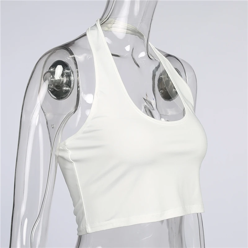 New Summer Style Women Sexy Tops Round Neck Sleeveless Solid Color Fitness Casual Women Tank Tops Backless Short Halter Tops
New Summer Style Women Sexy Tops Round Neck Sleeveless Solid Color Fitness Casual Women Tank Tops Backless Short Halter Tops