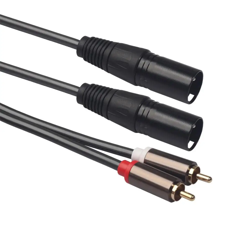 Пушечный усилитель смесительная втулка 1 5 м 2 RCA папа XLR 3 Pin мама двойной Двойной AV