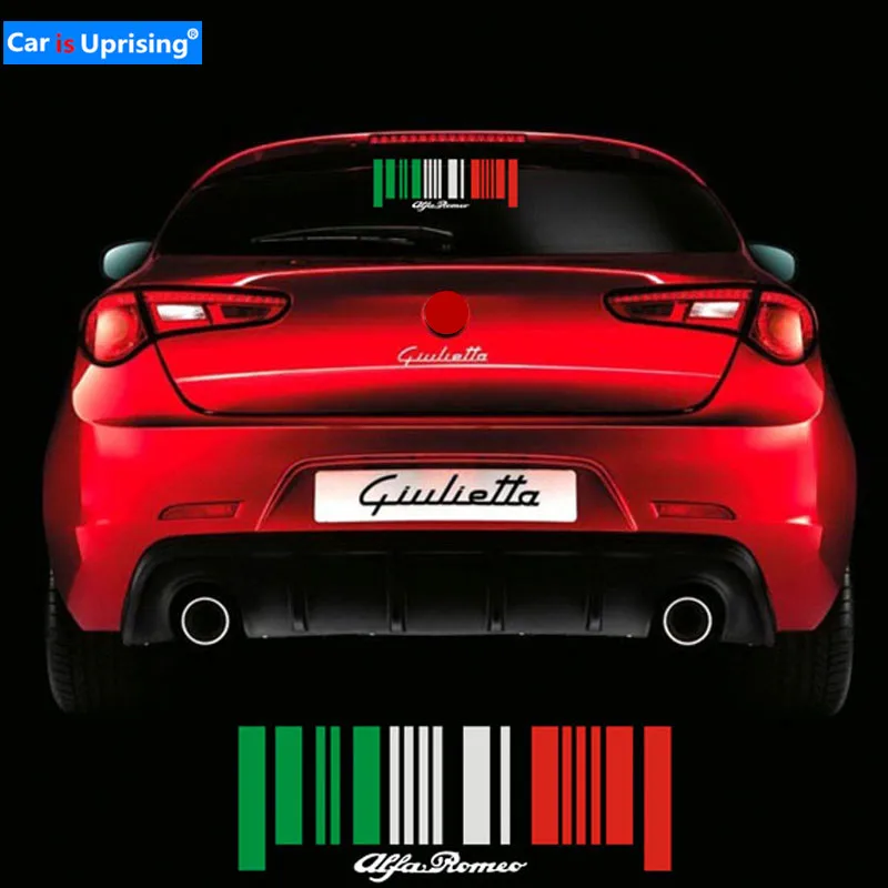 1pc Italy Flag Bar Code Car funny Sticker PVC Decal Styling for alfa romeo giulietta Giulia STELVIO 147 156 159 mito car Styling
1pc Italy Flag Bar Code Car funny Sticker PVC Decal Styling for alfa romeo giulietta Giulia STELVIO 147 156 159 mito car Styling