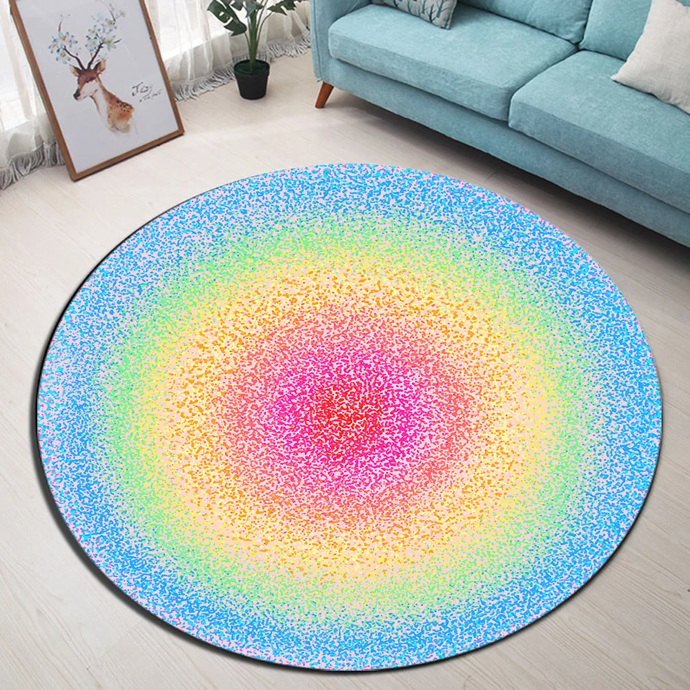 Round Home Living Room Cushion Bedroom Floor Area Mat Bathroom Non-Slip Carpets Study Door Rug Colorful Round Rainbow Dreamlike
Round Home Living Room Cushion Bedroom Floor Area Mat Bathroom Non-Slip Carpets Study Door Rug Colorful Round Rainbow Dreamlike