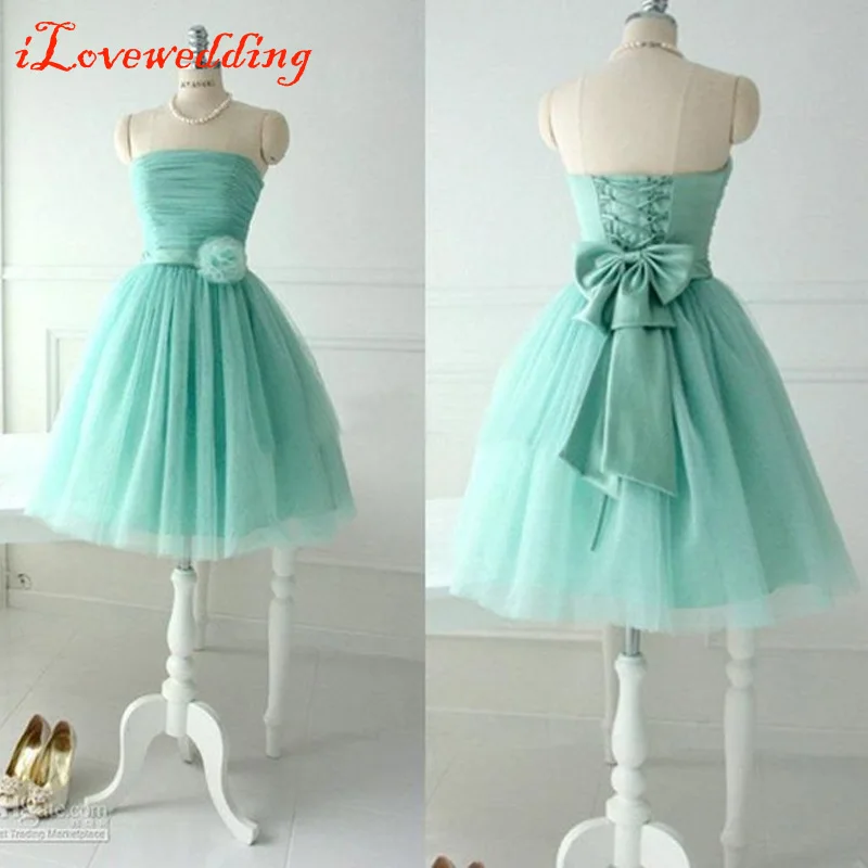In Stock Blue Short Prom Dresses Strapless Off the Shoulder Tulle Pleat Bandage Dresses Lovely Girl'sv Prom Gown with Bow Cheap
In Stock Blue Short Prom Dresses Strapless Off the Shoulder Tulle Pleat Bandage Dresses Lovely Girl'sv Prom Gown with Bow Cheap