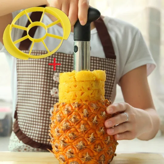 Kitchen Accessories Stainless Steel Pineapple Peeler Cutter Slicer Apple Corer Peels Slicer Fruit Paring Knife Kitchen Tool
Kitchen Accessories Stainless Steel Pineapple Peeler Cutter Slicer Apple Corer Peels Slicer Fruit Paring Knife Kitchen Tool