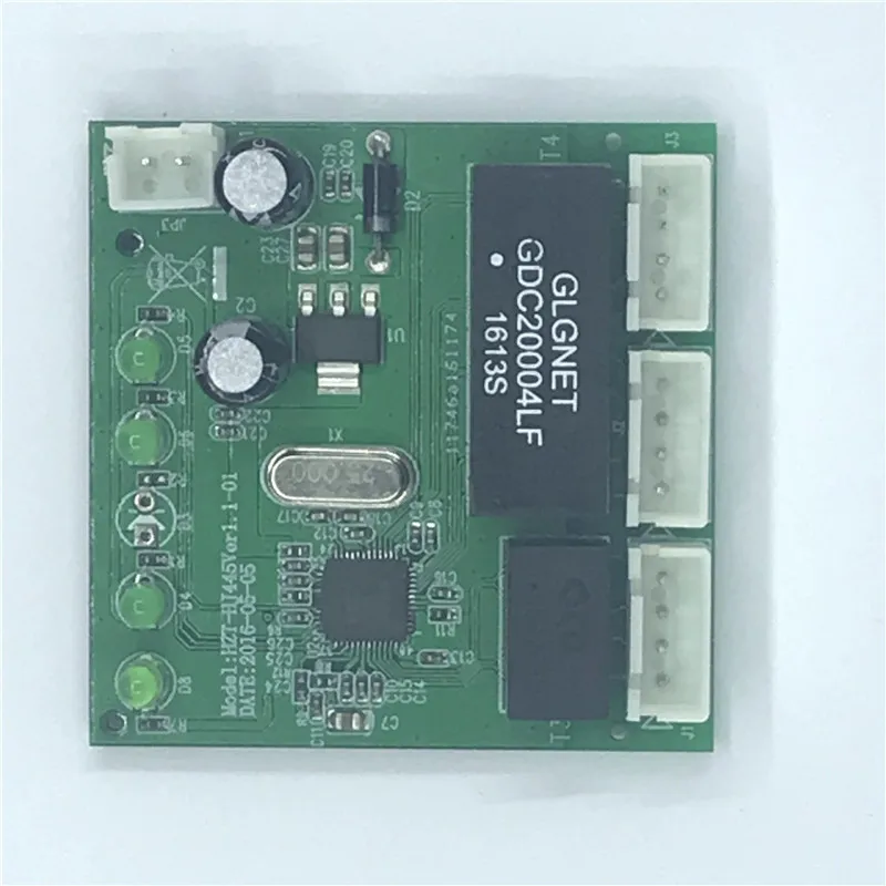 OME 3 Ports Switch module PCBA 4 Pin Header UTP PCBA Module with LED Display Screw hole positioning Mini PC Data OEM Factory
OME 3 Ports Switch module PCBA 4 Pin Header UTP PCBA Module with LED Display Screw hole positioning Mini PC Data OEM Factory