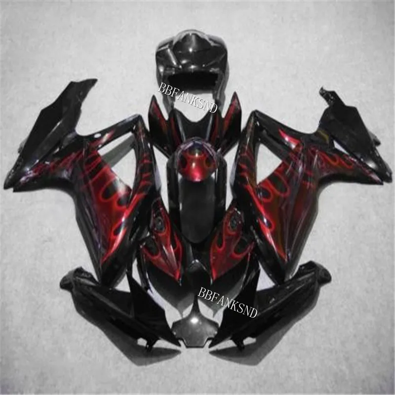 Red flames black Injection Mold Fairing kit for SUZUKI GSXR600 750 K8 08 09 GSXR 600 GSXR750 2008 2009 ABS Fairings set
Red flames black Injection Mold Fairing kit for SUZUKI GSXR600 750 K8 08 09 GSXR 600 GSXR750 2008 2009 ABS Fairings set