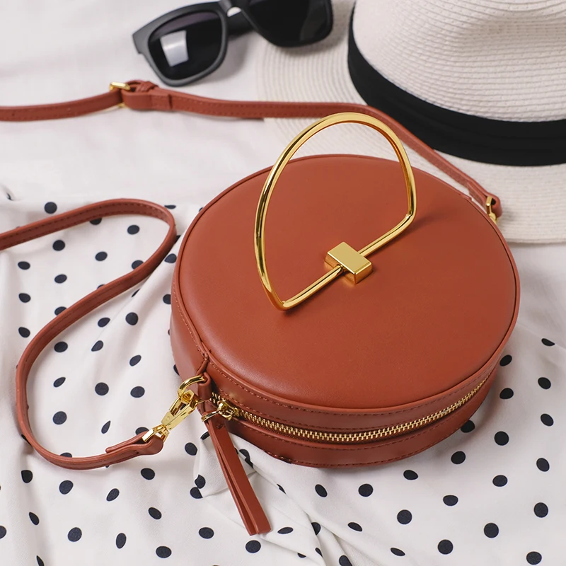 WOONAM Genuine Leather Bag Women Fashion Lovely Round Zippy Mini Satchel Cross-body Bag WB531
WOONAM Genuine Leather Bag Women Fashion Lovely Round Zippy Mini Satchel Cross-body Bag WB531