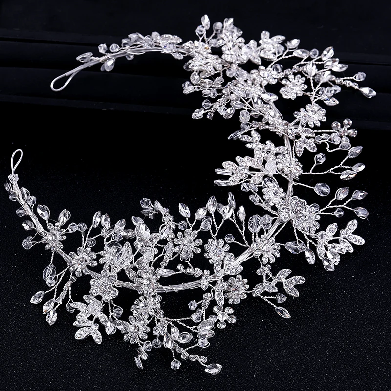 Luxury Crystal Headbands Elegant Silver Color Rhinestone Tiara Hairband Headpiece Women Bride Handmade Wedding Hair Accessories
Luxury Crystal Headbands Elegant Silver Color Rhinestone Tiara Hairband Headpiece Women Bride Handmade Wedding Hair Accessories