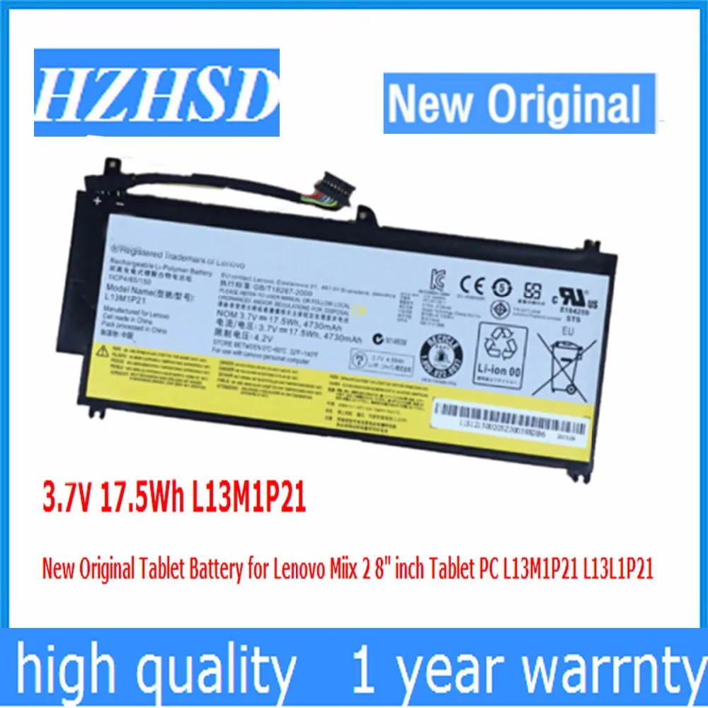 3.7V 17.5Wh L13M1P21 New Original Tablet Battery for Lenovo Miix 2 8" inch Tablet PC L13M1P21 L13L1P21
3.7V 17.5Wh L13M1P21 New Original Tablet Battery for Lenovo Miix 2 8" inch Tablet PC L13M1P21 L13L1P21