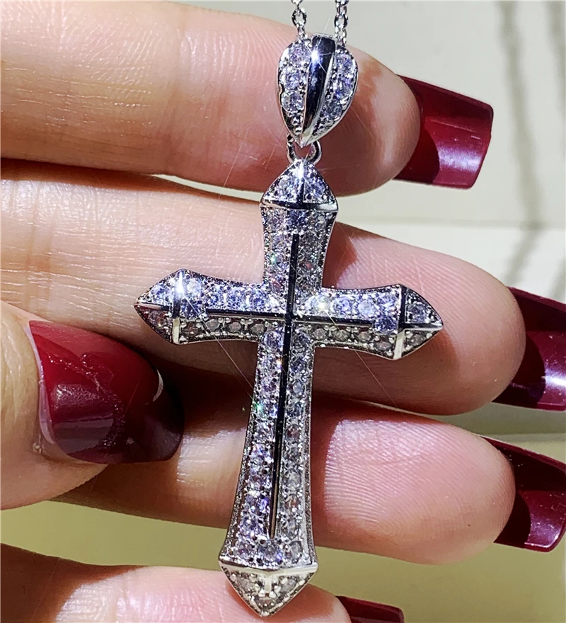 925 Sterling silver Cross Pendants AAAAA Cz Stone Party Wedding Pendant with Necklaces for Women Men jewelry
925 Sterling silver Cross Pendants AAAAA Cz Stone Party Wedding Pendant with Necklaces for Women Men jewelry