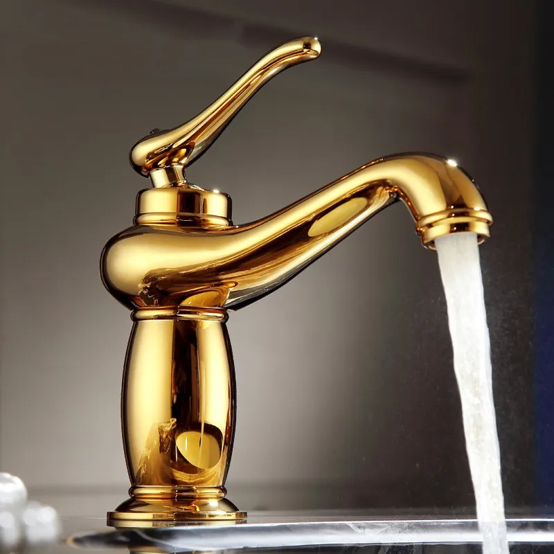 Gold European Solid brass Single Handle Basin Vanity Sink Vessel Bathroom Faucet Mixer Tap,Gold Finished
Gold European Solid brass Single Handle Basin Vanity Sink Vessel Bathroom Faucet Mixer Tap,Gold Finished