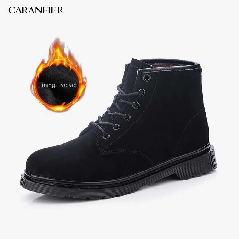 CARANFIER Mens Short Boots Shoes Cow Leather Motorcycle Solid Color Round Toe High Quality Breathable Winter Warm Ankle Shoes
CARANFIER Mens Short Boots Shoes Cow Leather Motorcycle Solid Color Round Toe High Quality Breathable Winter Warm Ankle Shoes