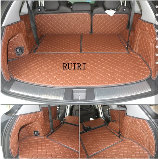 

High quality! Special trunk mats for Acura MDX 7 seats 2017-2014 waterproof cargo liner boot carpets for MDX 2016,Free shipping