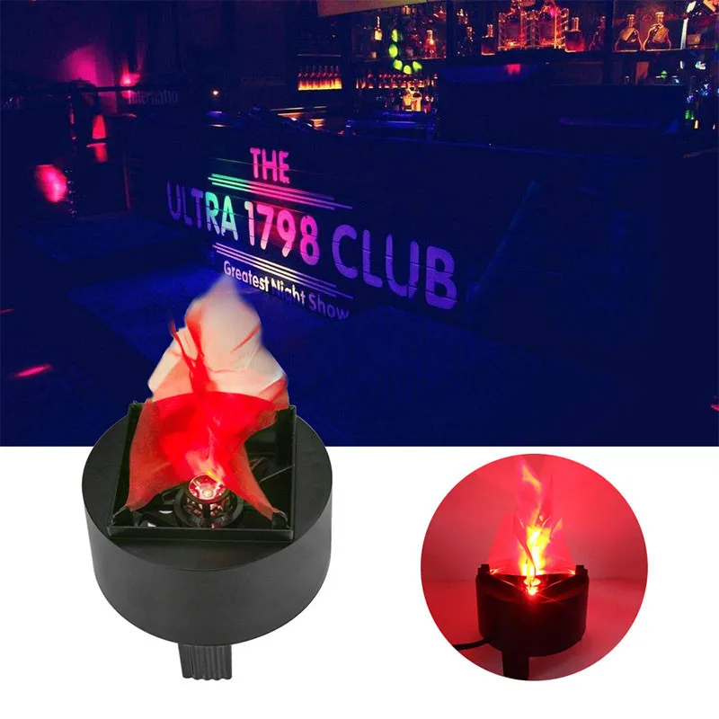 Stage Lighting Effect Novelty Virtual Fake Fire Flame Led Cloth Silk Torch Light Party KTV Bar Entertainment Lamp # | Лампы и