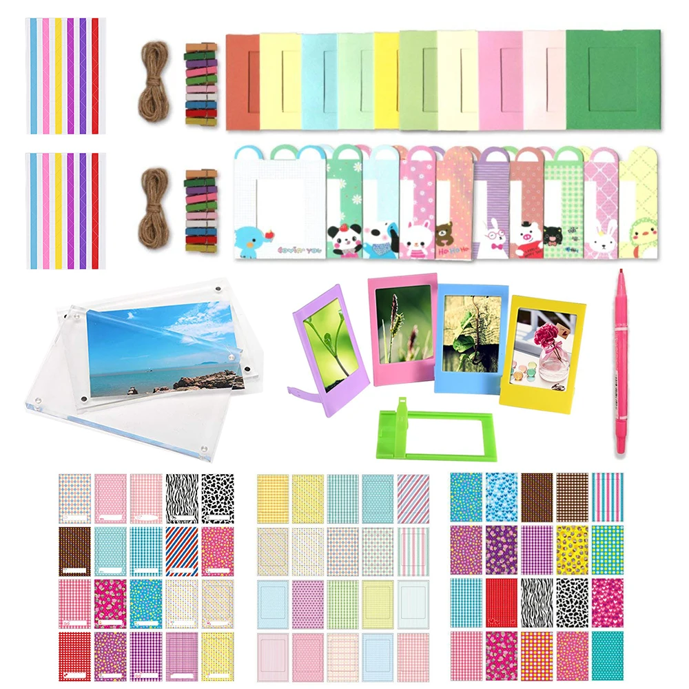 Fujifilm Instax Mini 9 8 7s Camera Accessories Magnetic Photo Frame Wall Hang Frames Film Frames Corner Stickers Mark Pen Bundle
Fujifilm Instax Mini 9 8 7s Camera Accessories Magnetic Photo Frame Wall Hang Frames Film Frames Corner Stickers Mark Pen Bundle