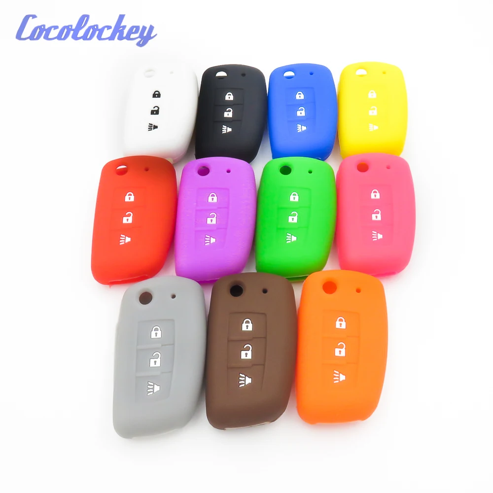 Cocolockey 3 Buttons Silicone Key Cover Fob Case Shell for Nissan Qashqai X-trail Flip Remote Car Key 3Buttons
Cocolockey 3 Buttons Silicone Key Cover Fob Case Shell for Nissan Qashqai X-trail Flip Remote Car Key 3Buttons