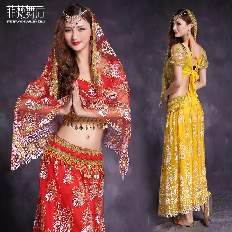 Sexy Flower print guaze High quality Indian Dance clothes 5pcs set for female/women,costume belly dance performance wears FF7152
Sexy Flower print guaze High quality Indian Dance clothes 5pcs set for female/women,costume belly dance performance wears FF7152