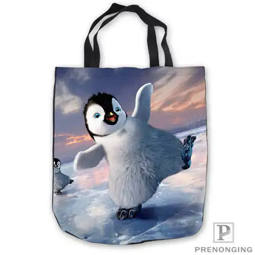 Custom Canvas Cute-Penguins-DesktopTote сумка для покупок через плечо Повседневная пляжная