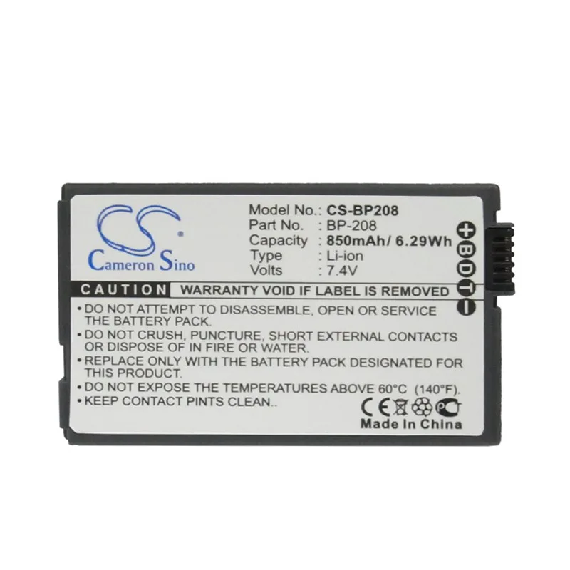 Аккумулятор Cameron Sino 850 мА · ч для CANON BP208 Optura S1 DC21 DC22 DC40 DC10 DC100 MVX450 MVX460 BP-208DG, Аккумулятор для камеры
Аккумулятор Cameron Sino 850 мА · ч для CANON BP208 Optura S1 DC21 DC22 DC40 DC10 DC100 MVX450 MVX460 BP-208DG, Аккумулятор для камеры