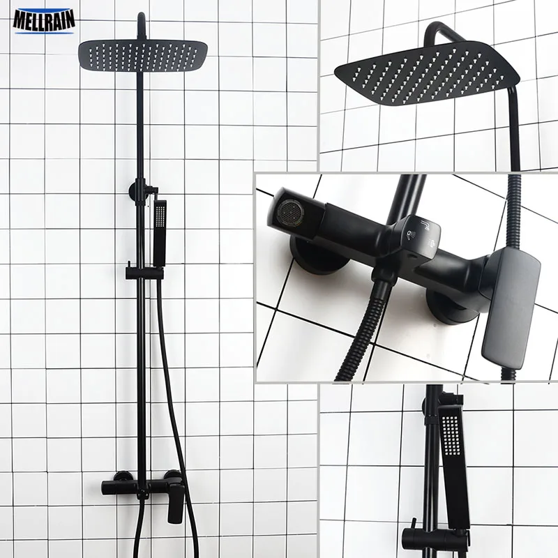 Black & Brushed Gold Bathroom Shower Set Luxurious Solid Brass Bath Shower Faucet 3 Functions Shower Water Mixer Tap Ware
Black & Brushed Gold Bathroom Shower Set Luxurious Solid Brass Bath Shower Faucet 3 Functions Shower Water Mixer Tap Ware