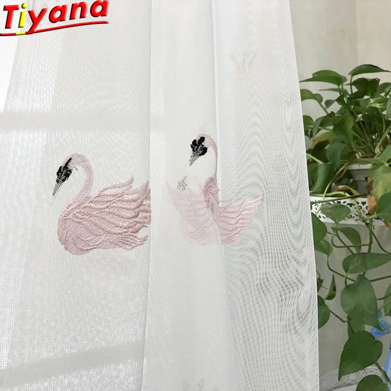 Embroidered Swan Tulle for Bedroom Living Room Pink White Exquisite Curtains Voile for Hotel Wild Hot Sale for Kids RoomM062#30
Embroidered Swan Tulle for Bedroom Living Room Pink White Exquisite Curtains Voile for Hotel Wild Hot Sale for Kids RoomM062#30