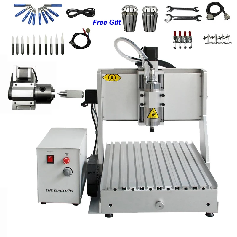 USB port 4 Axis CNC Milling Machine 6040 Router 1.5KW Spindle Ball Screw 3D Engraving 130mm Z-Axis Stroke
USB port 4 Axis CNC Milling Machine 6040 Router 1.5KW Spindle Ball Screw 3D Engraving 130mm Z-Axis Stroke