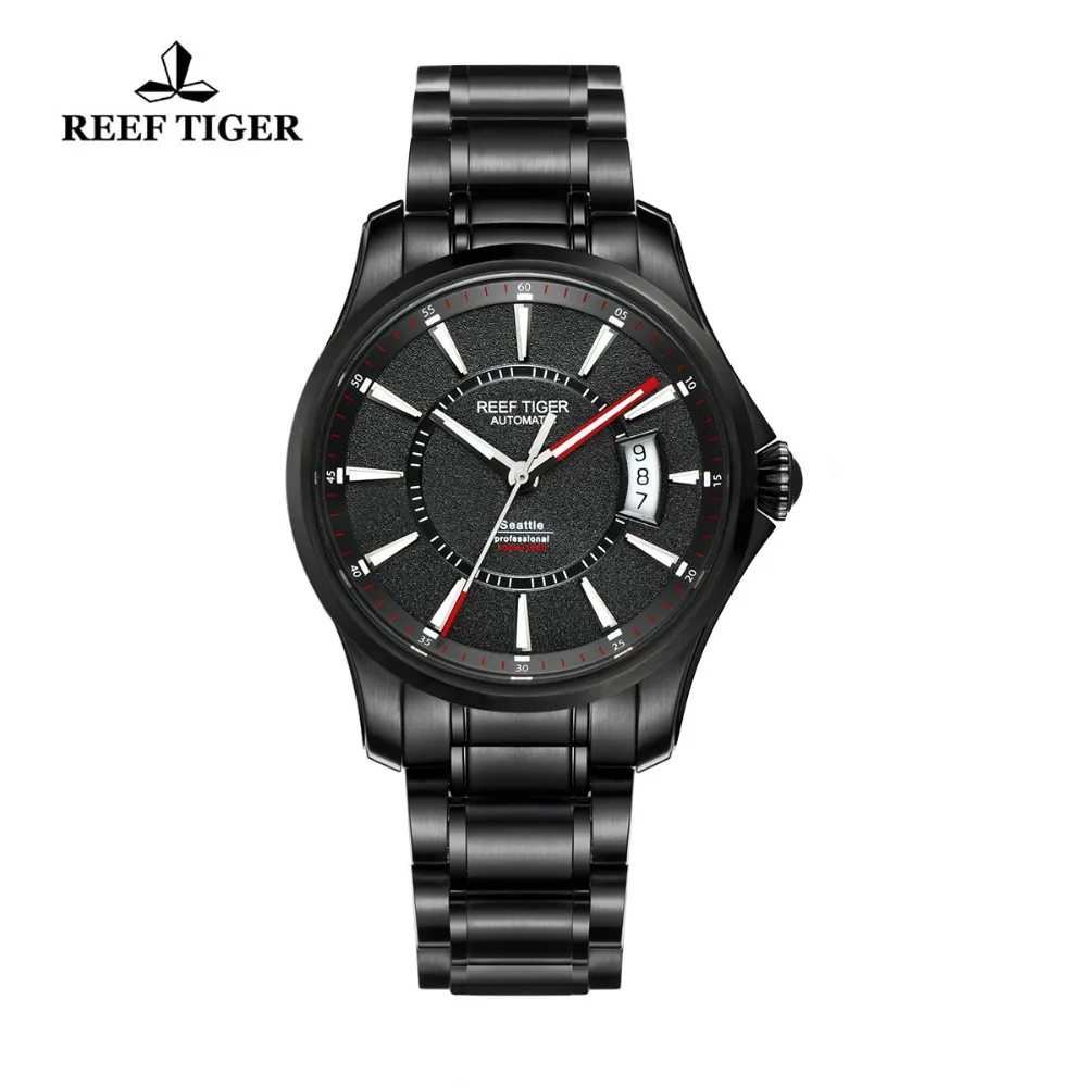 Reef Tiger/RT Watch Seattle Sports For Men Automatic Watches Super Luminous Big Date Black Steel Watches RGA166
Reef Tiger/RT Watch Seattle Sports For Men Automatic Watches Super Luminous Big Date Black Steel Watches RGA166