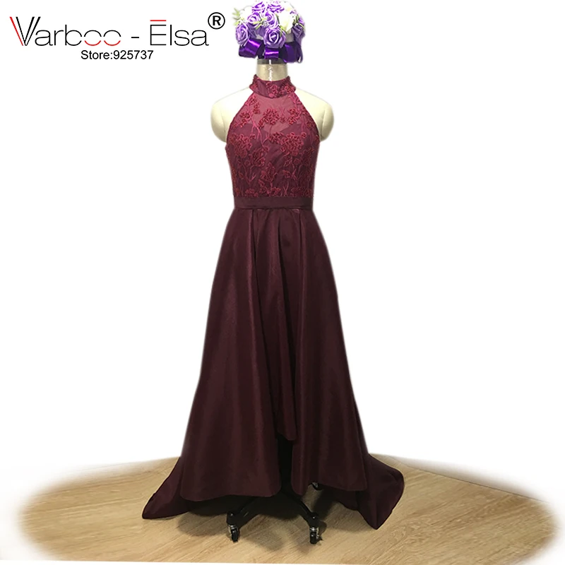 VARBOO_ELSA Burgundy Satin Evening Dress Sexy Hanging Neck Prom Dress Sleeveless Lace Beaded Party A-line Dresses Custom 2021
VARBOO_ELSA Burgundy Satin Evening Dress Sexy Hanging Neck Prom Dress Sleeveless Lace Beaded Party A-line Dresses Custom 2021