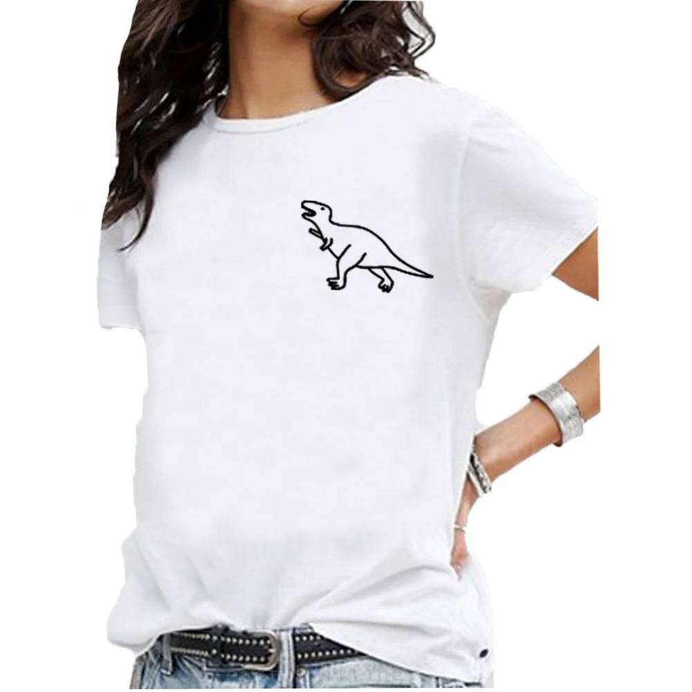 Cute Cartoon Dragon Pocket Graphic Tee Shirt Femme O-neck Short Sleeve Cotton Tshirt Women Black White Loose Ladies Tops
Cute Cartoon Dragon Pocket Graphic Tee Shirt Femme O-neck Short Sleeve Cotton Tshirt Women Black White Loose Ladies Tops