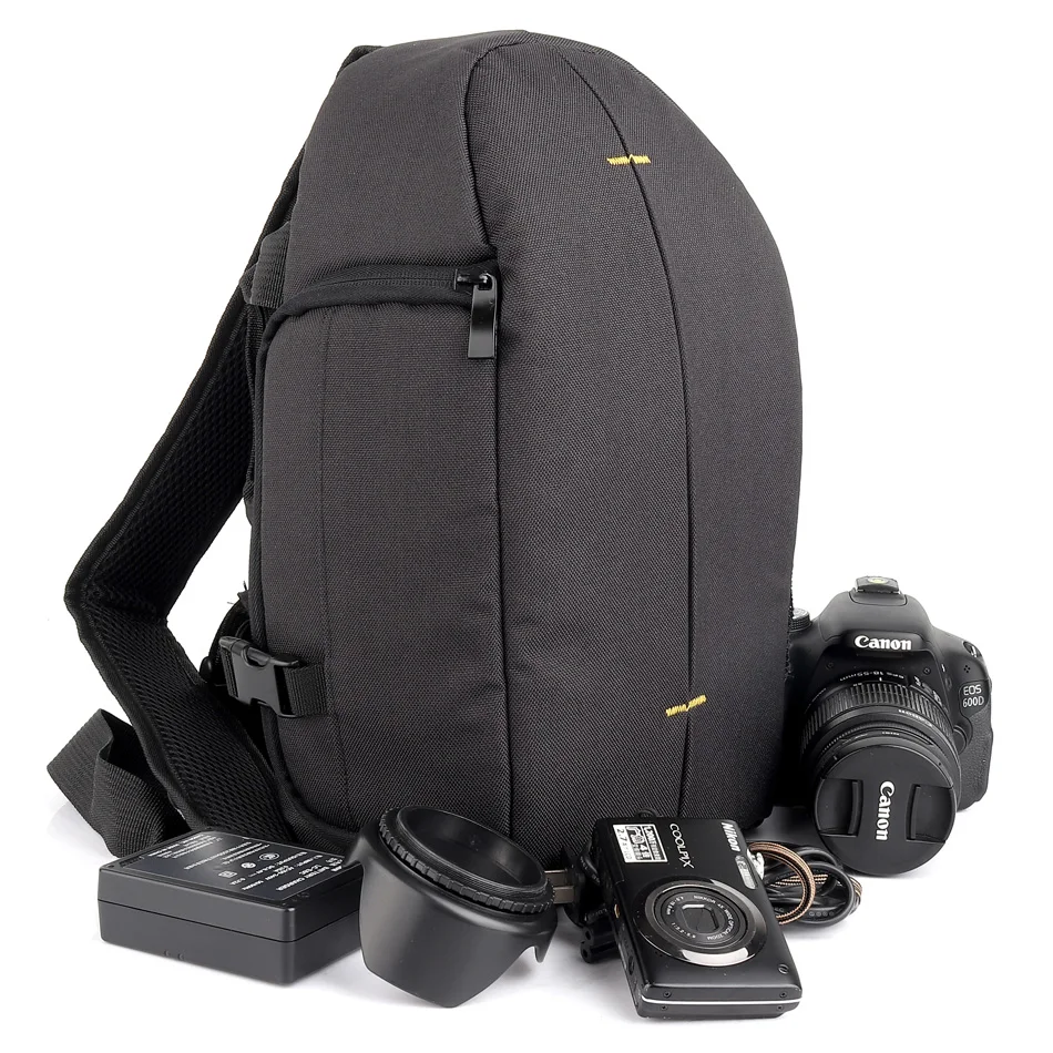 Рюкзак для DSLR камеры сумка слинг Nikon D5300 D3400 Canon 1300D 5d4 Sony A7 Fujifilm Panasonic GH5s наплечный