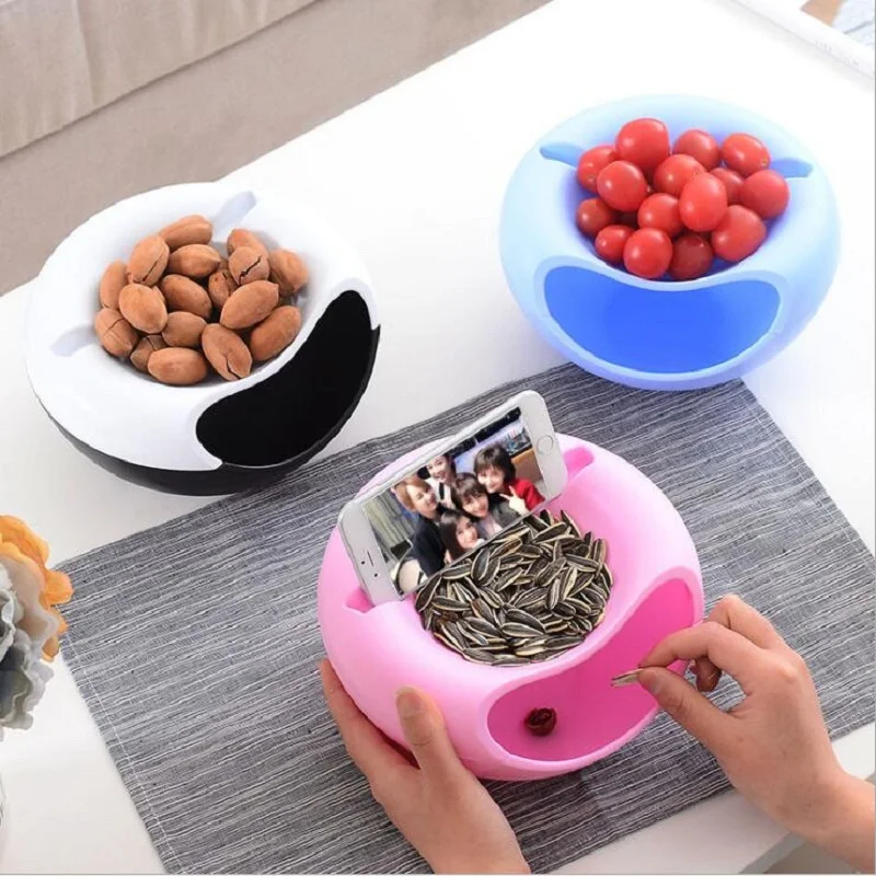 1PC New Multifunctional Plastic Double Layer Dry Fruit Containers Snacks Seeds Storage Box Garbage Holder Plate Dish Organizer
1PC New Multifunctional Plastic Double Layer Dry Fruit Containers Snacks Seeds Storage Box Garbage Holder Plate Dish Organizer