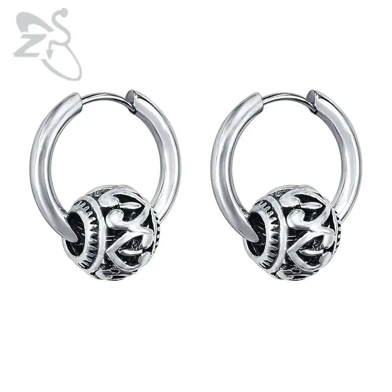 ZS Hoop Earrings Fashion Jewelry Round Ball Heart Hoop Earrings 316 Stainless Steel aros bijoux femme Ear Hoops boucle d'oreille
ZS Hoop Earrings Fashion Jewelry Round Ball Heart Hoop Earrings 316 Stainless Steel aros bijoux femme Ear Hoops boucle d'oreille