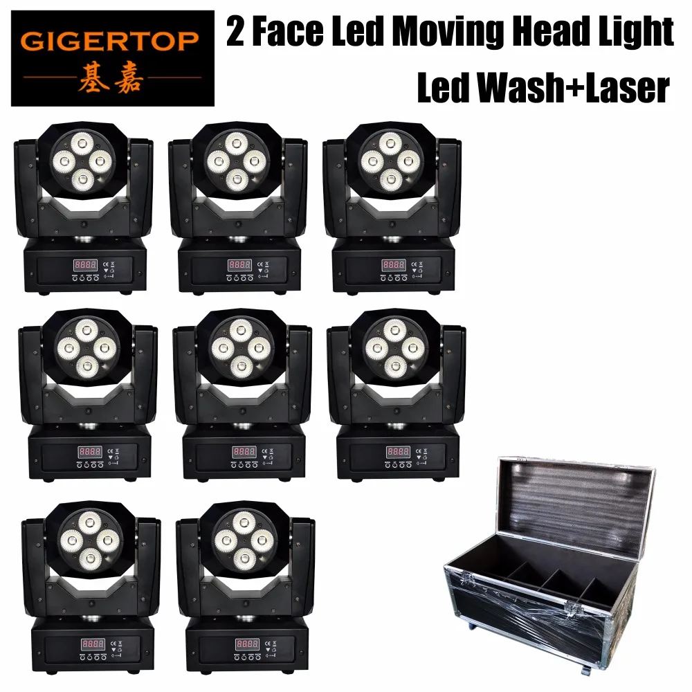 Disco Dj Lights 8pcs/lot Two-sided led moving head light Wash Effect 4x15W Laser Beam Pattern Endless Rotation 8in1 Road Case
Disco Dj Lights 8pcs/lot Two-sided led moving head light Wash Effect 4x15W Laser Beam Pattern Endless Rotation 8in1 Road Case