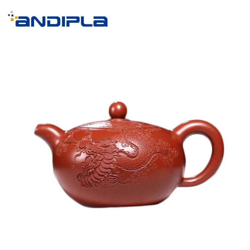 240ml Yixing Purple Clay Teapot Dahongpao Mud Engraving Dragon Zisha Pot Art Tea Kettle Drinkware Home Decoration Collection
240ml Yixing Purple Clay Teapot Dahongpao Mud Engraving Dragon Zisha Pot Art Tea Kettle Drinkware Home Decoration Collection