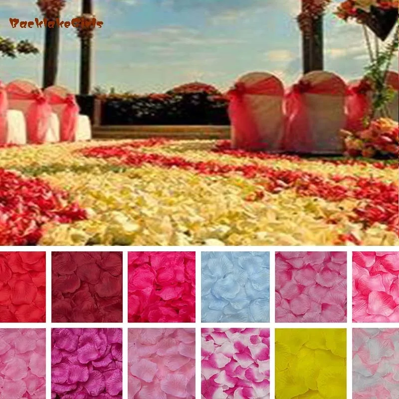 5000 шт лепестки роз Свадебные аксессуары Petalos De Rosa свадебные украшения из