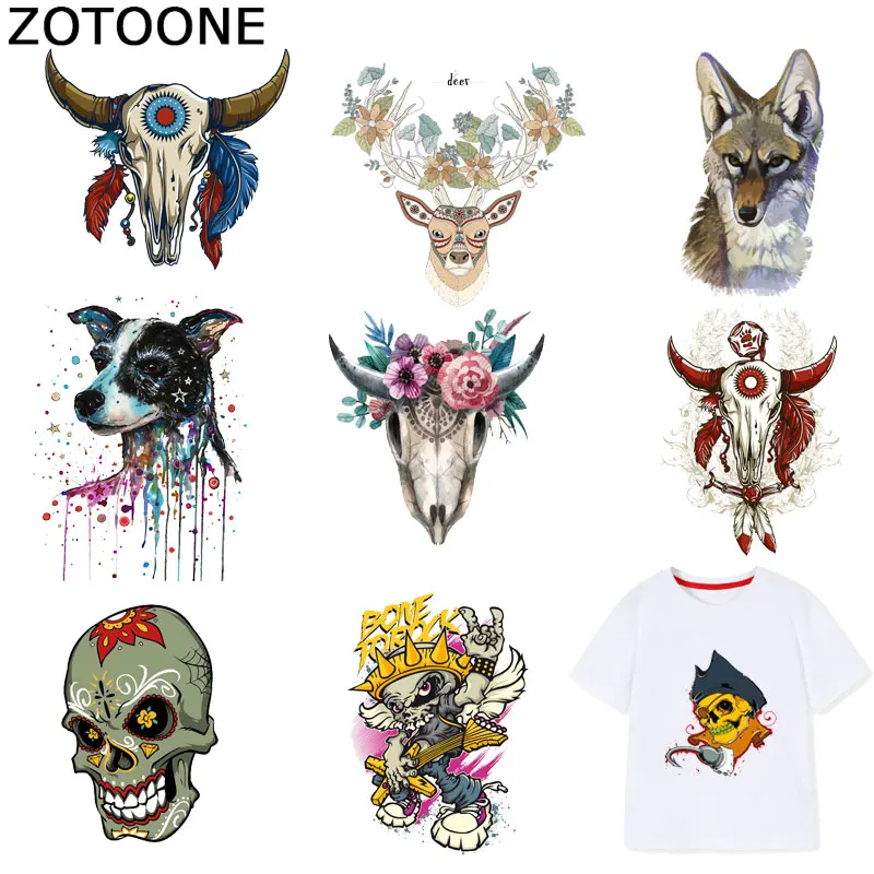 ZOTOONE Bull Head Patch Animal Skull Stickers Iron on Transfers for Clothes T-shirt Heat Transfer Diy Accessory Appliques F1
ZOTOONE Bull Head Patch Animal Skull Stickers Iron on Transfers for Clothes T-shirt Heat Transfer Diy Accessory Appliques F1