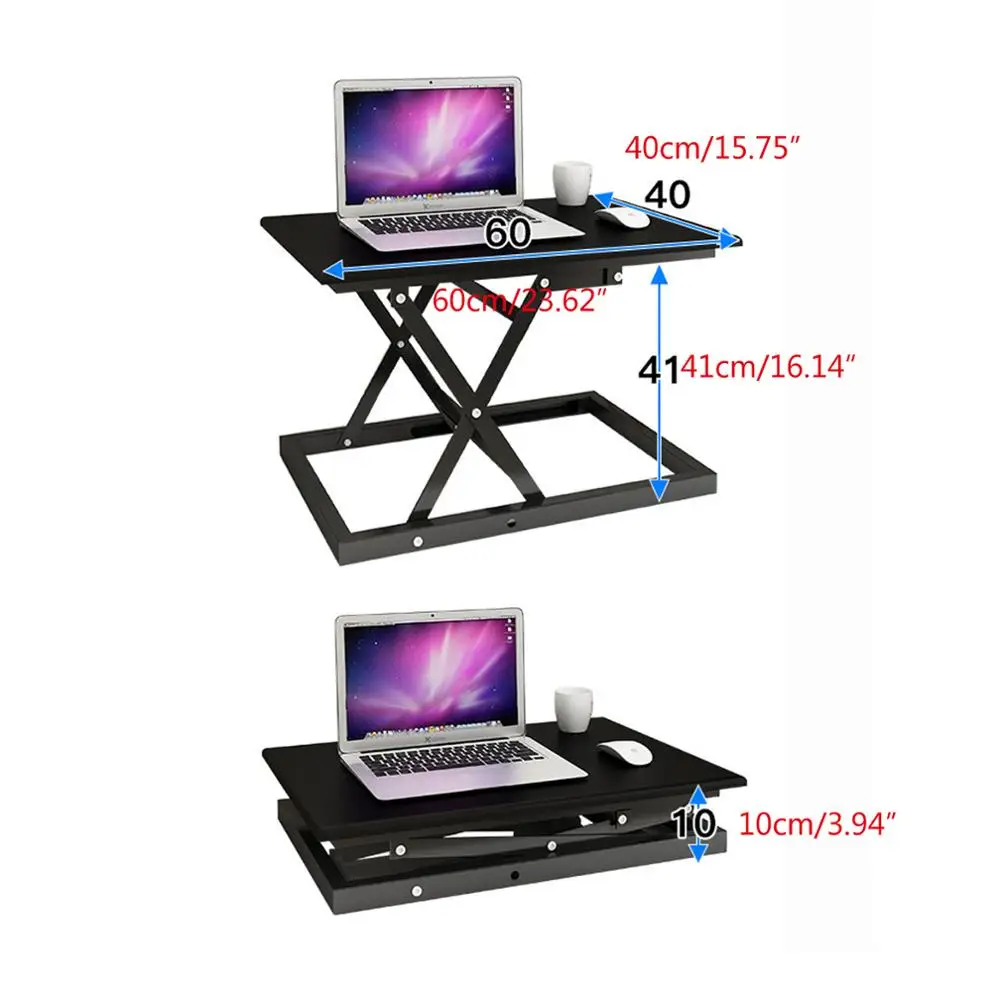 Adjustable Height Convertible Sit to Stand Up Desk Laptop Desktop Riser Tabletop Workstation
Adjustable Height Convertible Sit to Stand Up Desk Laptop Desktop Riser Tabletop Workstation