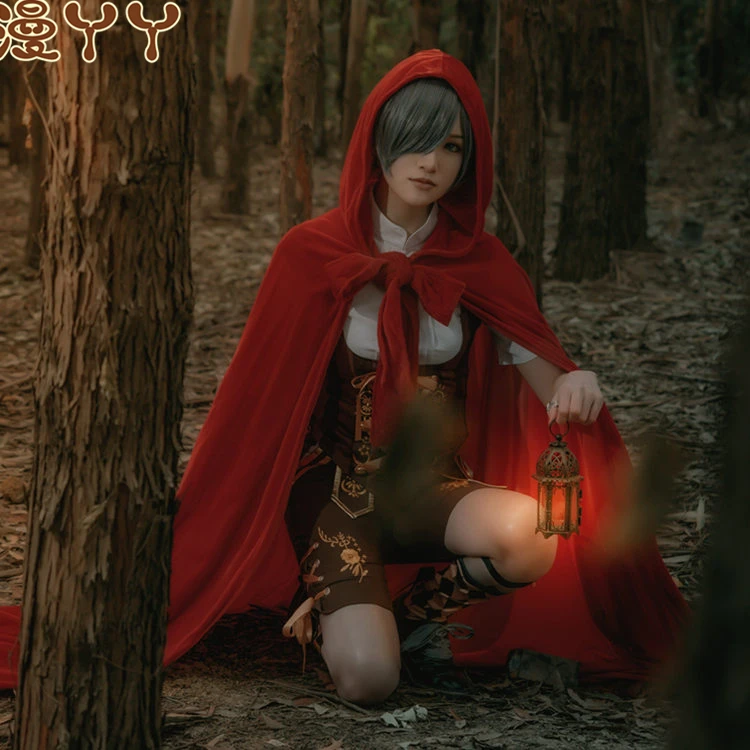 Ciel Phantomhive Cosplay Black Butler Little Red Riding Hood Kuroshitsuji COS Clothes Cosplay Costume Shirt+vest+pants+cape+sock
Ciel Phantomhive Cosplay Black Butler Little Red Riding Hood Kuroshitsuji COS Clothes Cosplay Costume Shirt+vest+pants+cape+sock