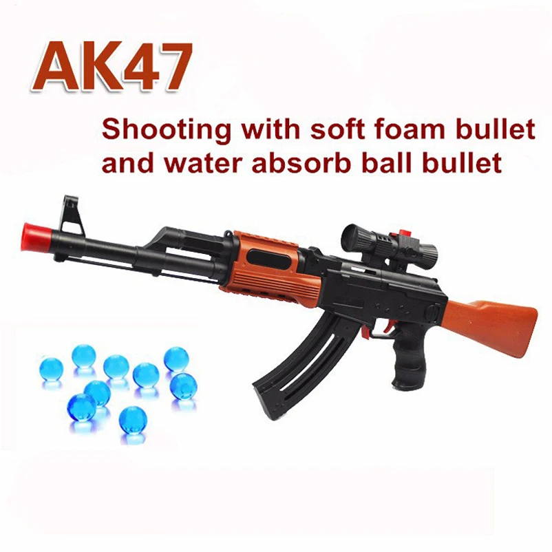 AK 47 игрушечный пистолет 3 шт. Мягкая Пуля 400 влаговпитывающие пули мягкая пена